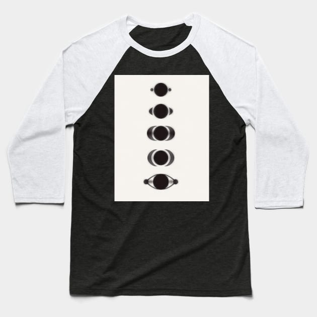 Galaxy Eye Gaze Baseball T-Shirt by OZOROZO